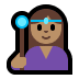 🧙🏽‍♀️ woman mage: medium skin tone display on Windows